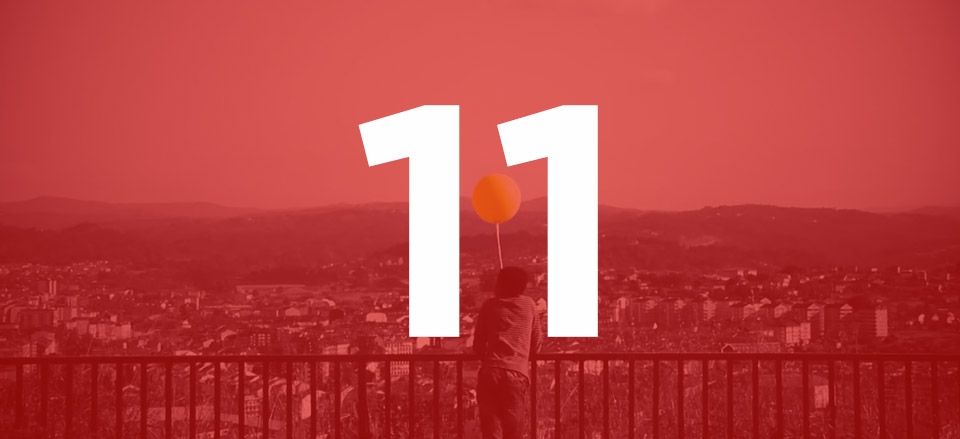 11 para os de menos de 11